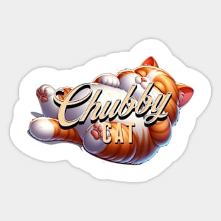 Chubby Cat Sticker